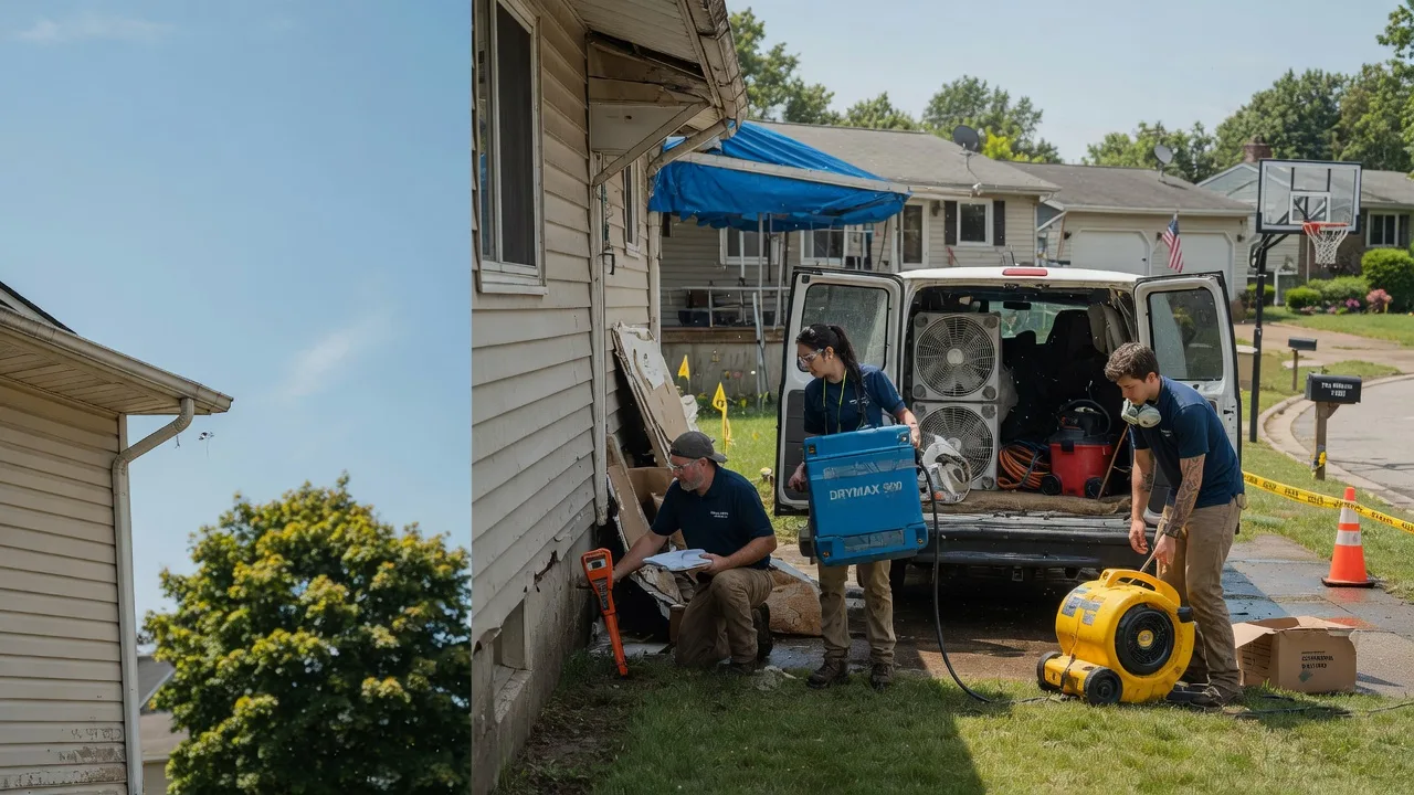 Ceiling Leak Cleanup in Huntsville, OH near me